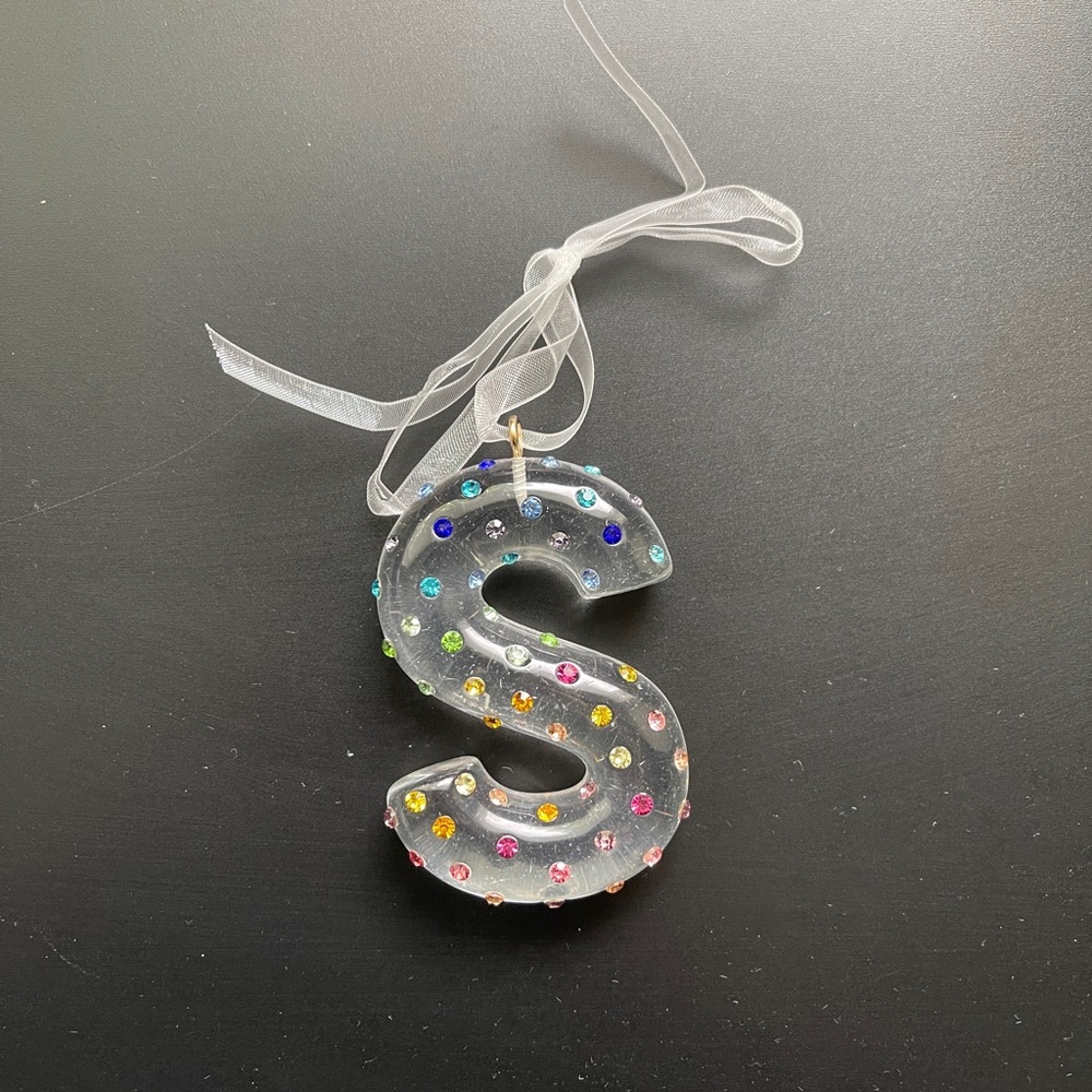Bauble Bar Color In The Season Initial Ornament “S”